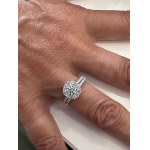 425 LG GOLD RING WITH LAB GROWN DIAMONDS