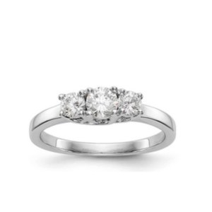 GOLD RING WITH NATURAL DIAMONDS - 410 18K LG