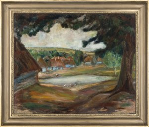 Stanislaw Paciorek (1889-1952), Idyllic village near Krakow, 1950s.