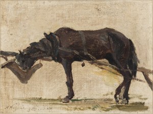Antoni Kozakiewicz (1841-1929), By the collar in Biecz, 1899