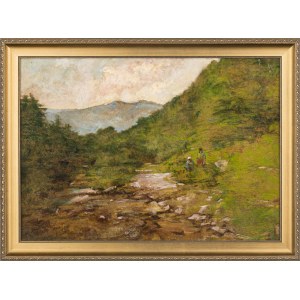 Zygmunt Papieski (1852-1938), Na przełęczy tatrzańskiej, 1921