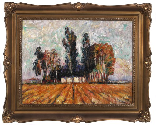 Tadeusz Cybulski (1878-1954), Chata wśród drzew, 1922