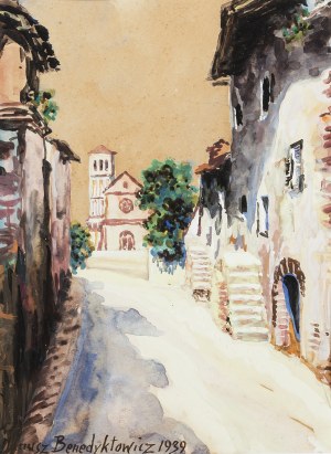 Janusz Benedyktowicz (1918-2001), Basilica of St. Francis in Assisi, 1939.