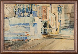 Wladyslaw Jarocki, Interior of a wooden church