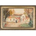 Artist unrecognized, Polish manor house in autumn