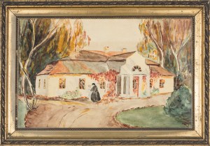 Artist unrecognized, Polish manor house in autumn