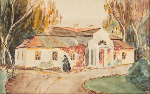 Artist unrecognized, Polish manor house in autumn