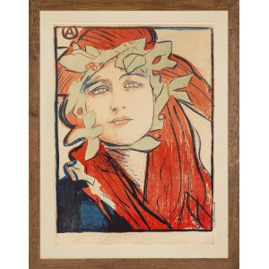 Teodor Axentowicz (1859 - 1938), Plakat II Wystawy Towarzystwa Artystów Polskich „Sztuka”, 1898