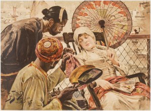 Julian Fałat (1853-1929), On a Ship,1886