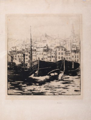 Maria Huthowa (1886-1974), Old port of Marseille, 1931