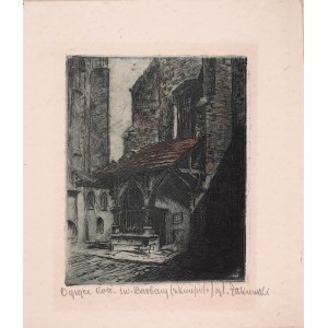 Władysław Zakrzewski (1903-1944), Jardin de l'église Sainte-Barbe à Cracovie, années 1930.