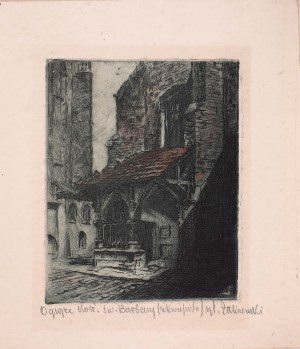 Władysław Zakrzewski (1903-1944), Garden of St. Barbara's Church in Cracow, 1930s.
