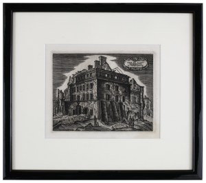 Leon Kosmulski (1904-1952), House on Castle Square in Warsaw, 1946