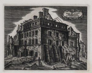 Leon Kosmulski (1904-1952), House on Castle Square in Warsaw, 1946