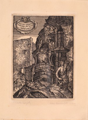 Leon Kosmulski (1904-1952), Remains of the altar of St. John's Church in Warsaw, 1946