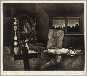 Tadeusz Jackowski (b. 1936), Still life at dusk, 1977