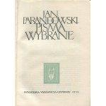 PARANDOWSKI Jan - Pisma wybrane [1955] [AUTOGRAPH].