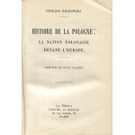 KRAKOWSKI Édouard - Histoire de la Pologne. La nation polonaise devant l'Europe (History of Poland. The Polish nation in the face of Europe) [Paris 1934].
