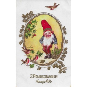 [Postcard] With a New Year's greeting [1925].