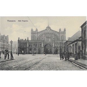 [Postkarte] Warschau. Markthalle
