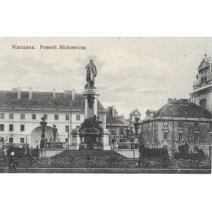 [Postkarte] Warschau. Mickiewicz-Denkmal