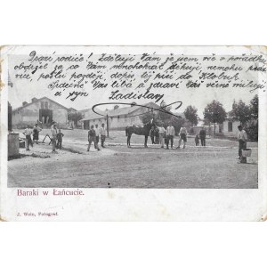[Postkarte] Łańcut. Kaserne