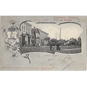 [pocztówka] Radymno. Pozdrowienie z Radymna. Rynek [1904]