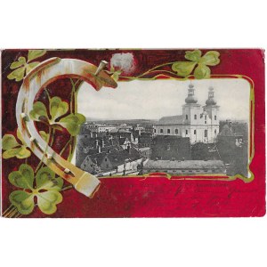 [Postcard] Klodzko. Greetings from Klodzko (Gruss aus Glatz). Minorite church (Minoritenkirche) [1901].