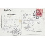 [pocztówka] Szczecin (Stettin). Stocznia Vulcan. Budowa okrętu wojennego (Schiffswerft Vulcan im Bau befindliches Kriegsschiff in den Hellingen) [1906]