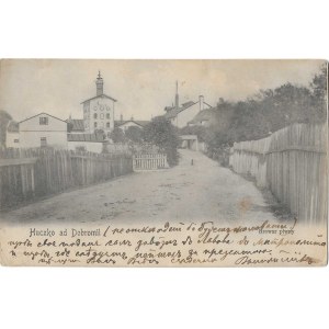 [pocztówka] Huczko k. Dobromila. Browar piwny [1905]