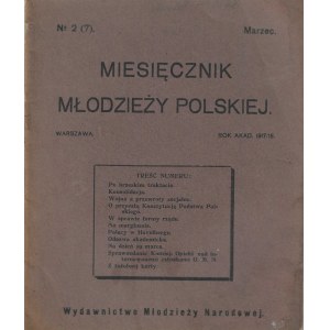 Polish Youth Monthly. The publication of the national youth. Number 2 of March 1918