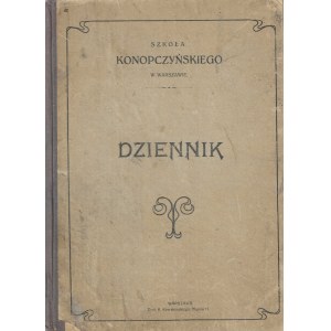 Ein Tagebuch zur Aufzeichnung des Unterrichts für das Schuljahr 1913, das Władysław Mieszkowski, einem Schüler der Emilian Konopczyński Schule in Warschau, gehörte