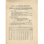 Stadtverwaltung der Stadt Warschau. Städtisches Elektrizitätswerk. Blocktarif und fester Tarif für Privatwohnungen [1936].