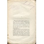 OSTRORÓG Stanislaw hr. - A glance at the houses of the orders of the Polish landowners, their connection, influence and future [Paris 1861].