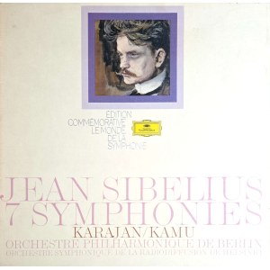 Jan Sibelius, 7 Sinfonien, dirigiert von Karajan/Kamu, gespielt von den Berliner Philharmonikern, Deutsche Grammophon (6 x Vinyl)