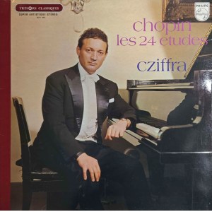 Frederic Chopin, 24 Etudes, performed by Gyorgy Cziffra (vinyl)