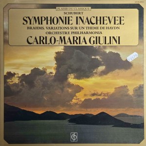Franz Schubert, Symphony Unfinished / Brahms, conducted by Carlo-Maria Giulini (vinyl).