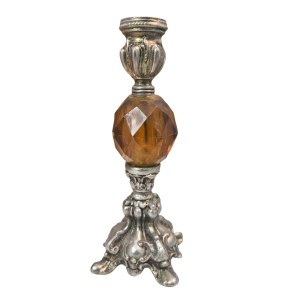 Pair of elegant vintage candle holders in Hollywood Regency style, 1960s-70s (?)