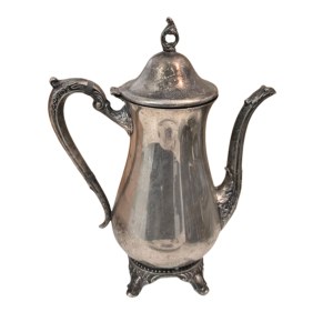 Silver-plated vintage coffee/tea kettle, Raimond