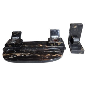 Marble inkwell in Art Déco style