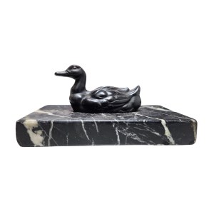 Marble paper duck button