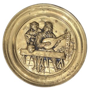 Decorative plate with inn scene