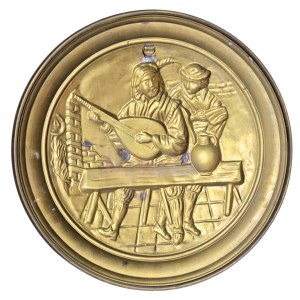 Decorative plate with inn scene