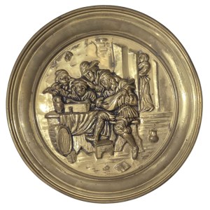 Decorative plate with inn scene