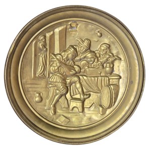 Decorative plate with inn scene