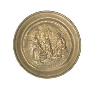 Decorative plate with Dutch scene
