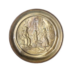 Decorative plate with Dutch scene