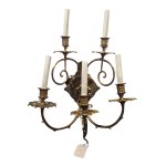 A pair of decorative wall sconces