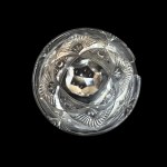 Punschterrine aus Kristall mit Deckel und Vintage PRL-Kelle
