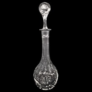 Crystal tall vintage PRL decanter